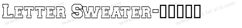 Letter Sweater字体转换